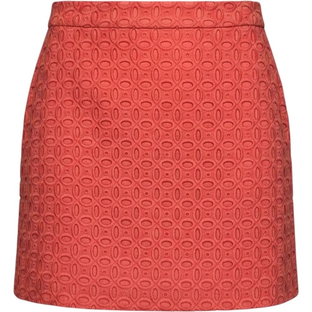 J.Crew Coral Pink Eyelet Mini Skirt Size 00